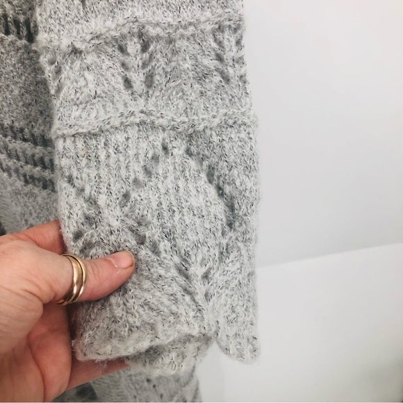 Mystree Women’s gray. duster sweater, calf length grey Size‎ large - Picture 11 of 14